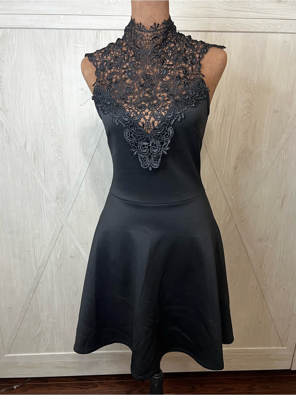 Charlotte Russe Coquette Black Ribbon Tie Mini Dress XS